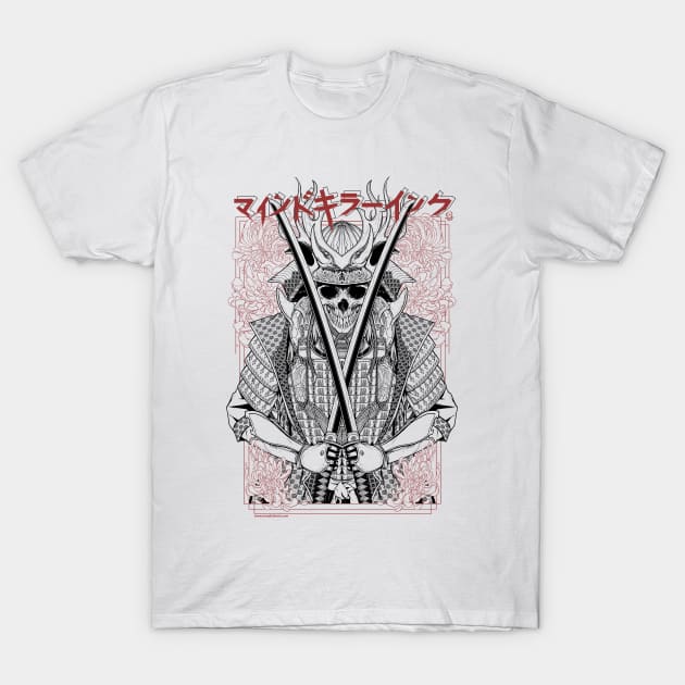 MKI Samurai ( WHITE ) T-Shirt by MindkillerINK